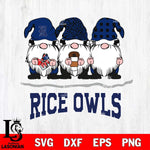 Rice Owls Gnomes Coffee Svg Eps Dxf Png File, Digital Download, Instant Download