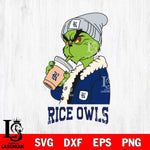 Rice Owls Grinch Bougie Football Svg Eps Dxf Png File, Digital Download, Instant Download