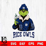 Rice Owls Grinch Leopard Svg Eps Dxf Png File, Digital Download, Instant Download