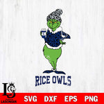 Rice Owls Grinch Leopard Coffee Svg Eps Dxf Png File, Digital Download, Instant Download