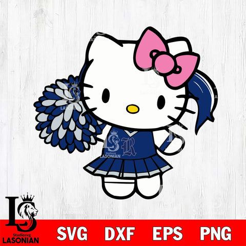 Rice Owls Hello Kitty Cheerleader 12 Svg Eps Dxf Png File, Digital Download, Instant Download