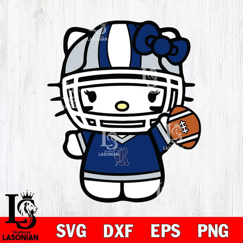 Rice Owls Hello Kitty sport 9 Svg Eps Dxf Png File, NCAA svg, Digital Download, Instant Download