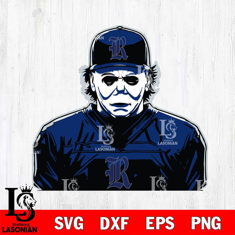 Rice Owls Michael Myers Horror Halloween Svg Eps Dxf Png File, NCAA svg, Digital Download, Instant Download