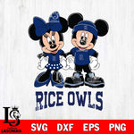 Rice Owls Mickey Minnie Rugby ball Svg Eps Dxf Png File, NCAA svg , File Cut , Digital Download , Instant Download, Cut Svg Files