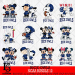 Rice Owls NCAA Bundle 12 Svg Eps Dxf Png File,Bundle NCAA svg , Digital Download , Instant Download, Cricut File