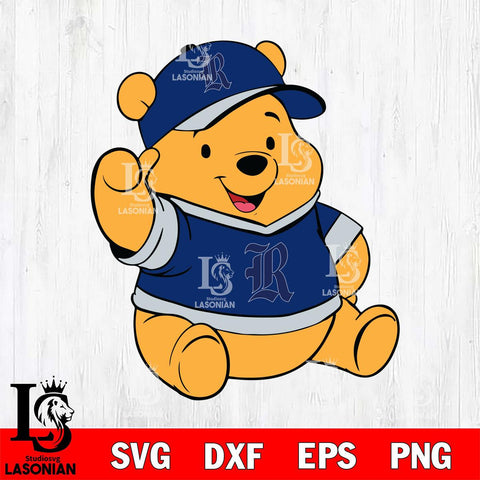 Rice Owls Pooh Bear Svg Eps Dxf Png File, NCAA svg, Digital Download, Instant Download