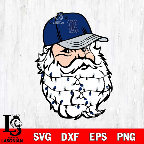 Rice Owls Santa Claus Face Svg dxf eps png pdf file,NCAA svg,Digital Download,Cricut file