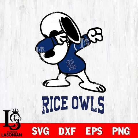 Rice Owls Snoopy Sport 3 Svg Eps Dxf Png File, Digital Download