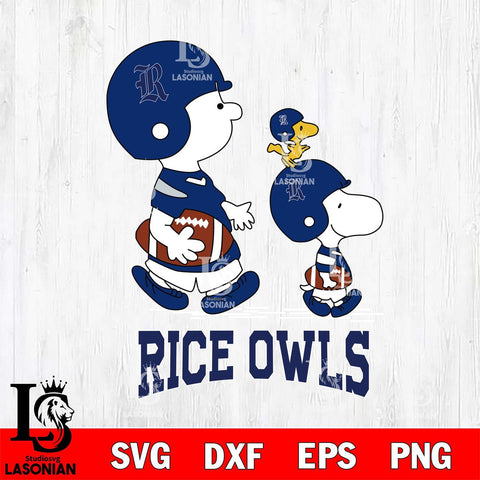 Rice Owls Snoopy Sport Svg Eps Dxf Png File, Digital Download