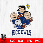 Rice Owls Snoopy Sport 4 Svg Eps Dxf Png File, Digital Download