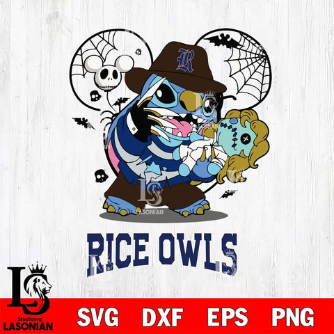 Rice Owls Stitch Freddy Krueger Halloween Svg Eps Dxf Png File, Digital Download, Instant Download