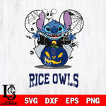 Rice Owls Stitch Horror Halloween Svg Eps Dxf Png File, Digital Download, Instant Download