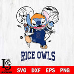 Rice Owls Stitch Michael Halloween Svg Eps Dxf Png File, Digital Download, Instant Download