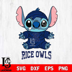 Rice Owls Stitch Mummy Svg Eps Dxf Png File, NCAA svg, Digital Download, Instant Download