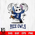 Rice Owls Stitch jason voorhees Halloween Svg Eps Dxf Png File, Digital Download, Instant Download