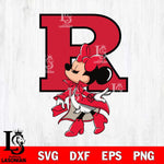 Rutgers Scarlet Knights Glamorous Minnie Svg Eps Dxf Png File, Digital Download, Instant Download