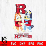 Rutgers Scarlet Knights Bluey Chilli Dance Svg Eps Dxf Png File, Digital Download, Instant Download