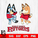 Rutgers Scarlet Knights Bluey Chilli Sport Svg Eps Dxf Png File, Digital Download, Instant Download