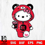 Rutgers Scarlet Knights Cute Hello Kitty Svg Eps Dxf Png File, Digital Download, Instant Download