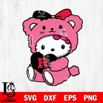 Rutgers Scarlet Knights Cute Hello Kitty 3 Svg Eps Dxf Png File, Digital Download, Instant Download