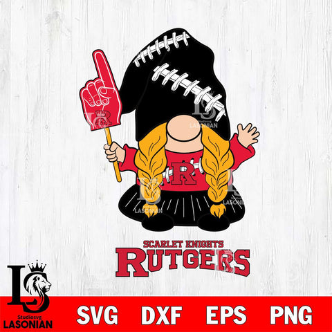 Rutgers Scarlet Knights Gnomes Fan Svg Eps Dxf Png File, Digital Download, Instant Download