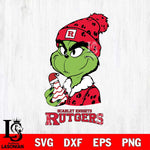 Rutgers Scarlet Knights Grinch Tree Cake Svg Eps Dxf Png File, Digital Download, Instant Download