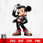 Rutgers Scarlet Knights Handsome Mickey Mouse Svg Eps Dxf Png File, Digital Download, Instant Download