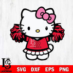 Rutgers Scarlet Knights Hello Kitty Cheerleader 3 Svg Eps Dxf Png File, Digital Download, Instant Download