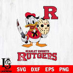 Rutgers Scarlet Knights Jason Voorhees 12 Svg Eps Dxf Png File, Digital Download