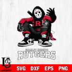 Rutgers Scarlet Knights Jason Voorhees Halloween SVG Svg Eps Dxf Png File, Digital Download, Instant Download