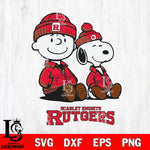 Rutgers Scarlet Knights Snoopy Sport 6 Svg Eps Dxf Png File, Digital Download