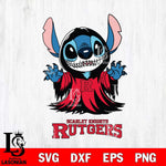 Rutgers Scarlet Knights Stitch Ghost Svg Eps Dxf Png File, NCAA svg, Digital Download, Instant Download