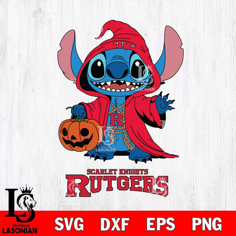 Rutgers Scarlet Knights Stitch Horror Svg Eps Dxf Png File, NCAA svg, Digital Download, Instant Download