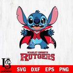 Rutgers Scarlet Knights Stitch Vampire halloween Svg Eps Dxf Png File, NCAA svg, Digital Download, Instant Download