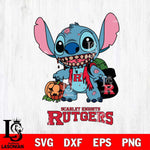 Rutgers Scarlet Knights Stitch Zombie Svg Eps Dxf Png File, NCAA svg, Digital Download, Instant Download