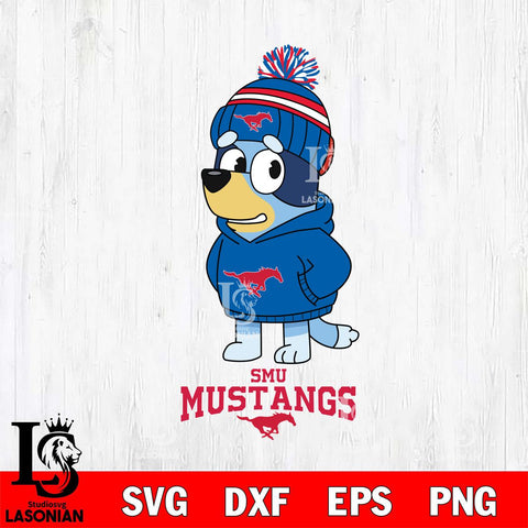 SMU Mustangs Bluey Hoodie rugby Svg Eps Dxf Png File, Digital Download ,Instant Download, Cricut File