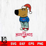 SMU Mustangs Chill Guy Christmas Svg Eps Dxf Png File,NCAA Svg Files,Chill Guy svg ,Digital Download ,Instant Download, Cricut File