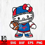 SMU Mustangs Hello Kitty sport 2 Svg Eps Dxf Png File, NCAA svg, Digital Download, Instant Download