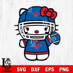 SMU Mustangs Hello Kitty sport 6 Svg Eps Dxf Png File, NCAA svg, Digital Download, Instant Download