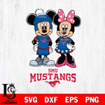 SMU Mustangs Mickey Minnie Mouse Pink Svg Eps Dxf Png File, NCAA svg , File Cut , Digital Download , Instant Download, Cut Svg Files