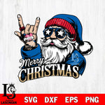 SMU Mustangs Rock Santa Claus Football Svg dxf eps png pdf file,NCAA svg,Digital Download,Cricut file