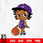 Sacramento Kings Betty Boop NBA 6 Svg Eps Dxf Png File, NBA svg, Digital Download, Instant Download