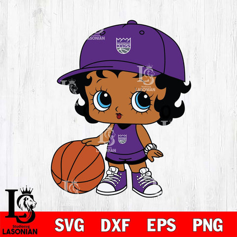 Sacramento Kings Betty Boop NBA 8 Svg Eps Dxf Png File, NBA svg, Digital Download, Instant Download