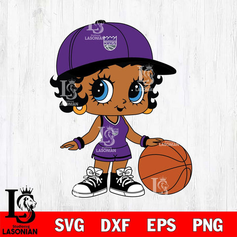 Sacramento Kings Betty Boop NBA 9 Svg Eps Dxf Png File, NBA svg, Digital Download, Instant Download