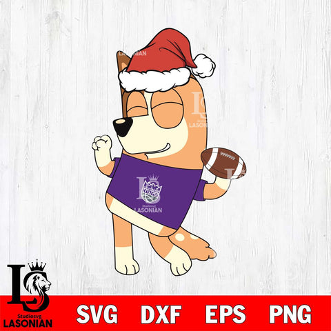 Sacramento Kings Bluey Chilli Christmas Svg Eps Dxf Png File, Digital Download, Instant Download