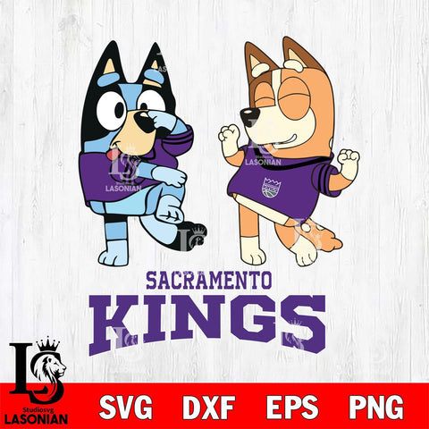 Sacramento Kings Bluey Chilli Sport Svg Eps Dxf Png File, Digital Download, Instant Download