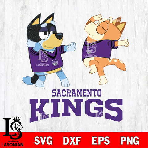 Sacramento Kings Bluey Dance Svg Eps Dxf Png File, Digital Download, Instant Download