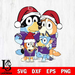 Sacramento Kings Bluey Family Christmas Svg Eps Dxf Png File, Digital Download, Instant Download