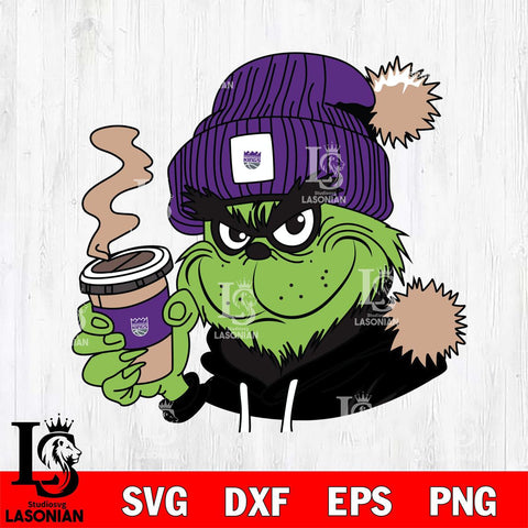 Sacramento Kings Boujee Grinch 4 Svg Eps Dxf Png File, Digital Download, Instant Download