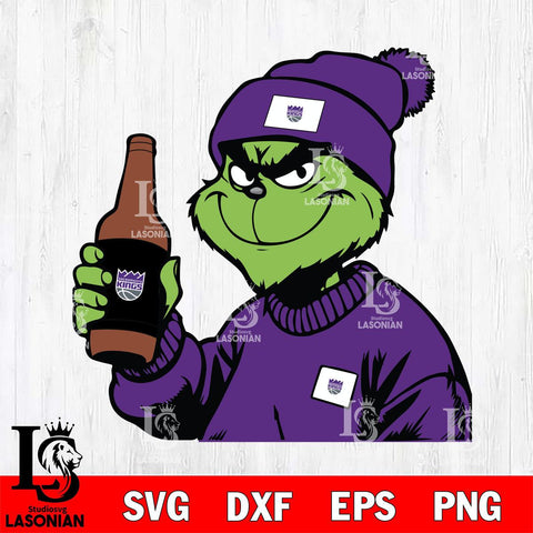 Sacramento Kings Boujee Grinch 5 Svg Eps Dxf Png File, Digital Download, Instant Download